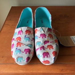 TOMS Elephant Canvas Shoes